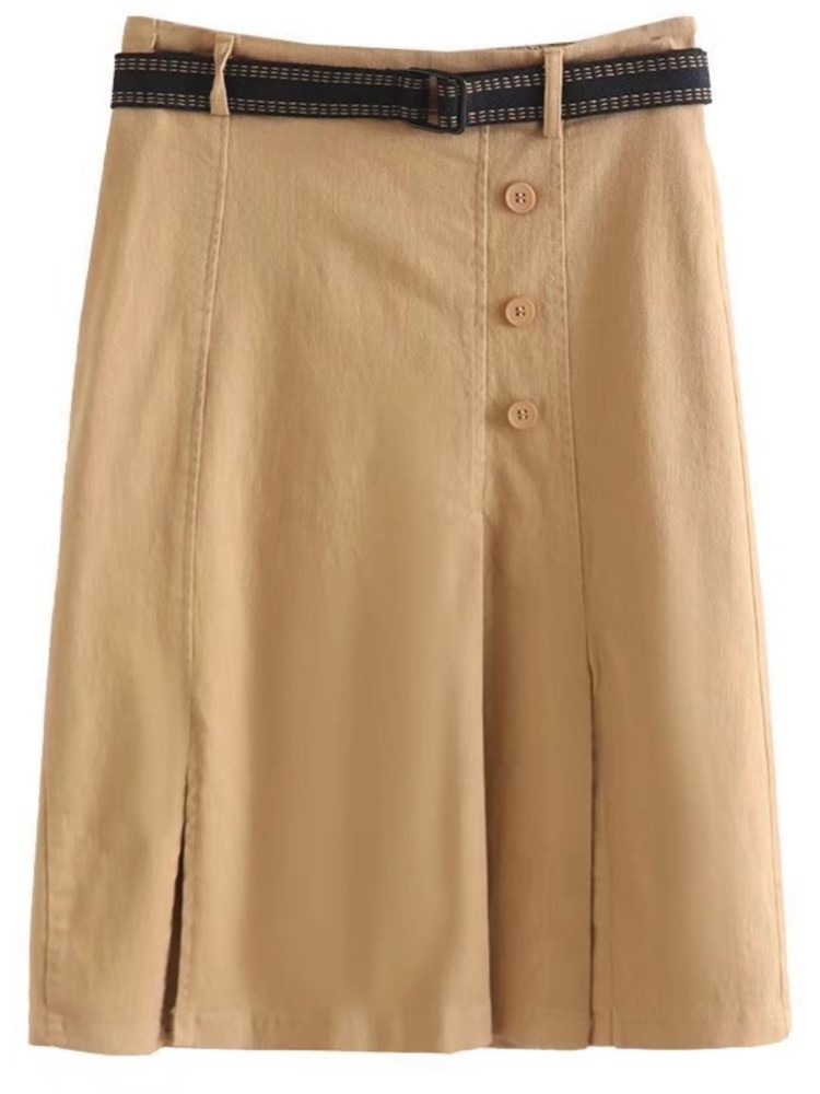 Plus size Dresses Women's Clothing Plus Size ALine Skirts Style Spring Fashion Three Button High Waist Split Bottoms With Belt K416605 221006, Khaki
Plus size Dresses Women's Clothing Plus Size ALine Skirts Style Spring Fashion Three Button High Waist Split Bottoms With Belt K416605 221006, Khaki