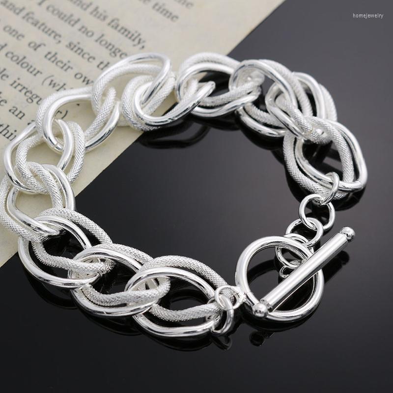 Link Bracelets 20cm Retro Double Circle Silver Plated Bangle Bracelet Alloy For Men Male Gift Decor NIN668
Link Bracelets 20cm Retro Double Circle Silver Plated Bangle Bracelet Alloy For Men Male Gift Decor NIN668