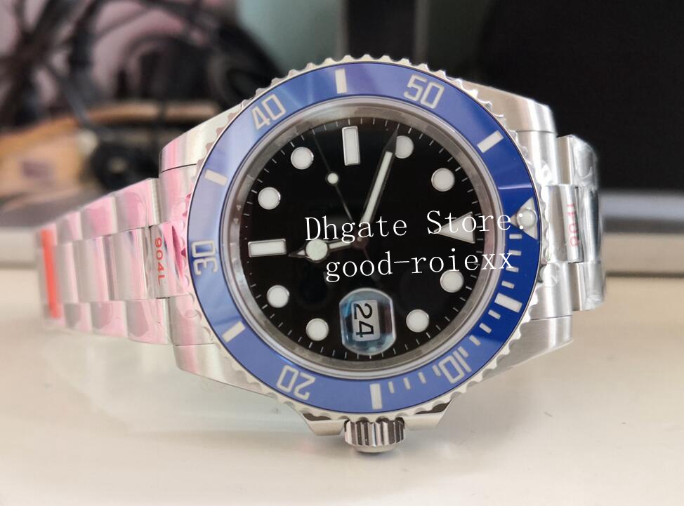 41mm Watches Men's Automatic Cal.3235 Watch 3230 Men 904L Stainless Steel Solid Band EWF Blue Black Green Ceramic Bezel Date Dive Ew Waterproof Eta Wristwatches