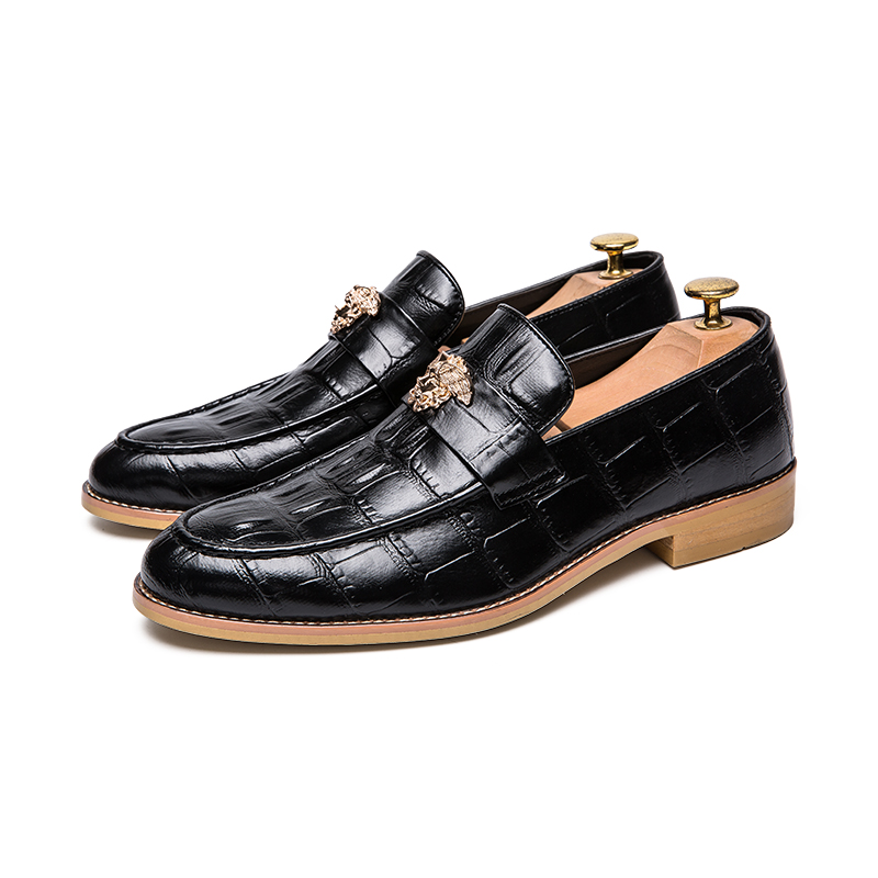 Crocodile Oxford Shoes Pointed Toe One Stirrup Vintage Luxury Metal Buckle Tassel Men's Fashion Formal Casual Shoes Business Shoes Large Sizes38-47, Black
Crocodile Oxford Shoes Pointed Toe One Stirrup Vintage Luxury Metal Buckle Tassel Men's Fashion Formal Casual Shoes Business Shoes Large Sizes38-47, Black