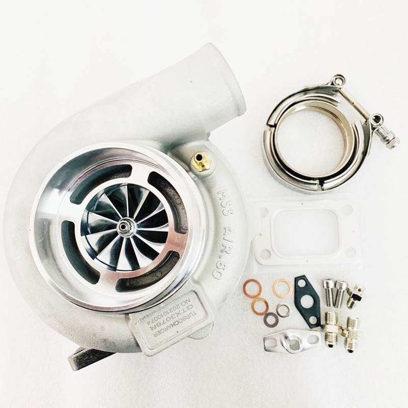 856801-5026S 740902-0008 GTX3076R Turbocharger Assembly Kits Standard .60 A/R 560HP Billet Wheel 0.82 A/R T3 / V-band