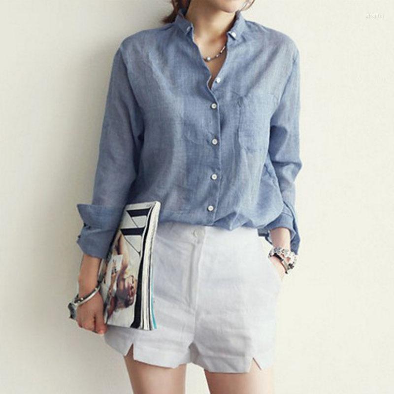 Women' Blouses Women' & Shirts Femme Womens Tops Fashion 2022 Autumn Linen White Shirt Women Long Sleeve Blouse Korean Woman Clothes, Gray
Women' Blouses Women' & Shirts Femme Womens Tops Fashion 2022 Autumn Linen White Shirt Women Long Sleeve Blouse Korean Woman Clothes, Gray