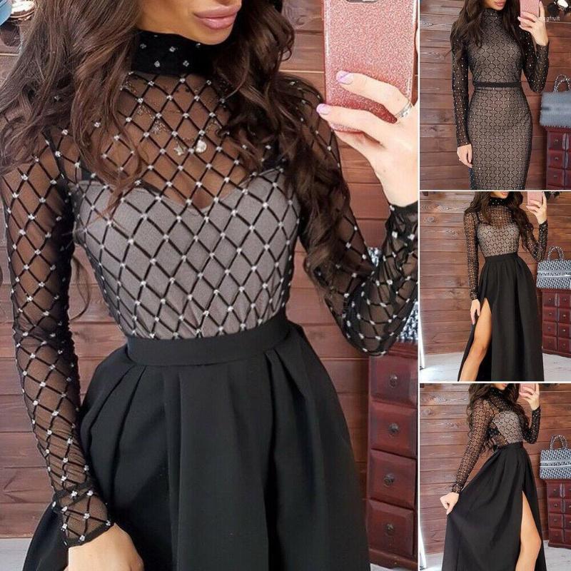 Casual Dresses Women Transparent Bandage Bodycon Long Sleeve Party Slim Stretch Ladies Cocktail Club Dress Vestido
Casual Dresses Women Transparent Bandage Bodycon Long Sleeve Party Slim Stretch Ladies Cocktail Club Dress Vestido