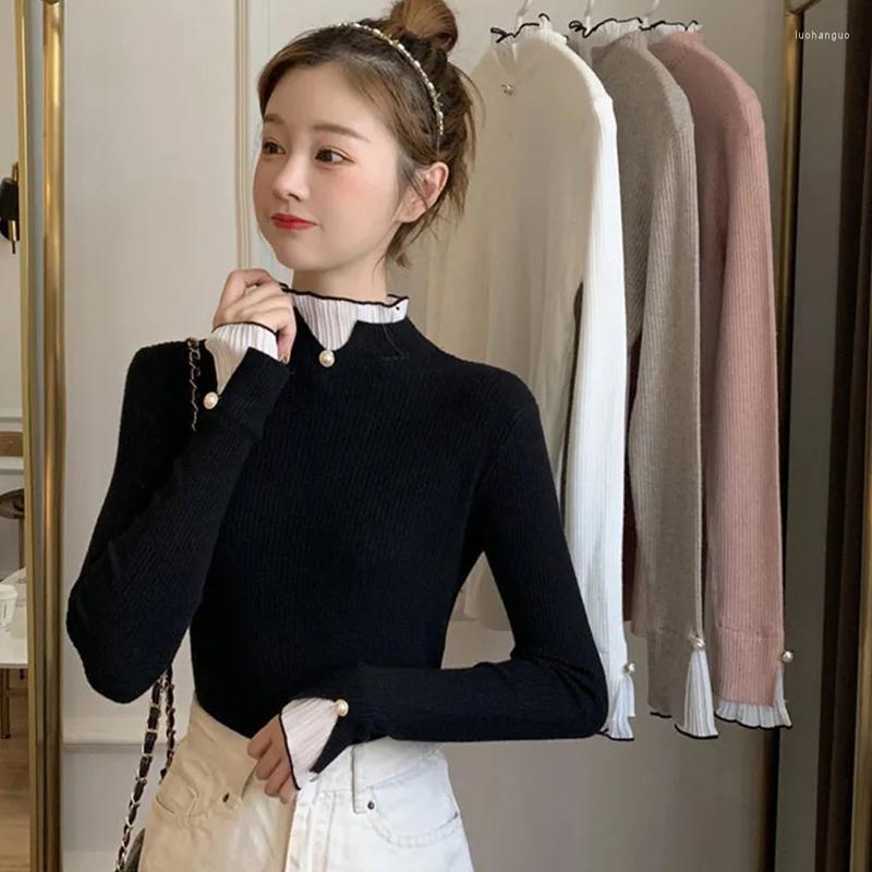 Women's Sweaters Lucyever Fashion Lace Patchwork Women Sweater 2022 Spring Turtlenec Knitted Female Slim Fit Long Sleeve Knitwear Top, Black
Women's Sweaters Lucyever Fashion Lace Patchwork Women Sweater 2022 Spring Turtlenec Knitted Female Slim Fit Long Sleeve Knitwear Top, Black