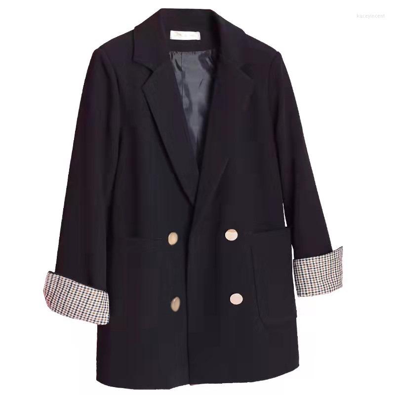 Women' Suits Autumn Est Double-breasted Korean Style Women' Suit Blazer Femme Solid Color White Black
Women' Suits Autumn Est Double-breasted Korean Style Women' Suit Blazer Femme Solid Color White Black