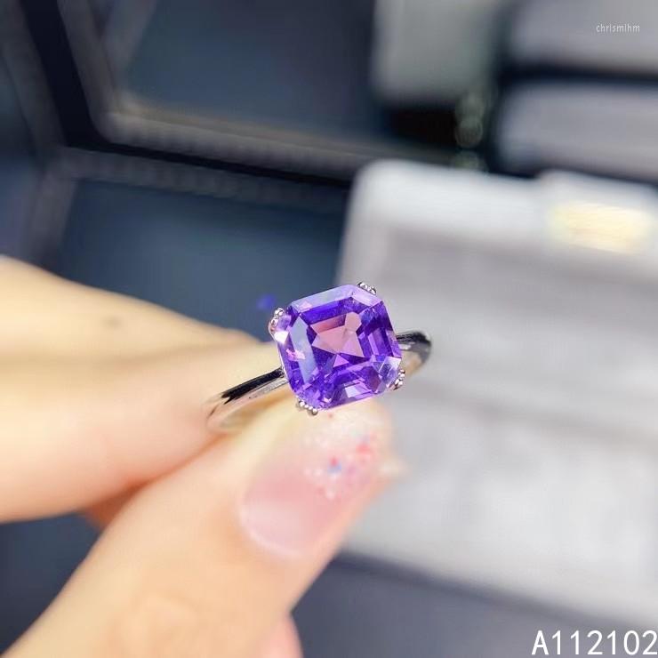 Cluster Rings KJJEAXCMY Fine Jewelry 925 Sterling Silver Inlaid Natural Amethyst Noble Girl Ring Support Test Chinese Style
Cluster Rings KJJEAXCMY Fine Jewelry 925 Sterling Silver Inlaid Natural Amethyst Noble Girl Ring Support Test Chinese Style