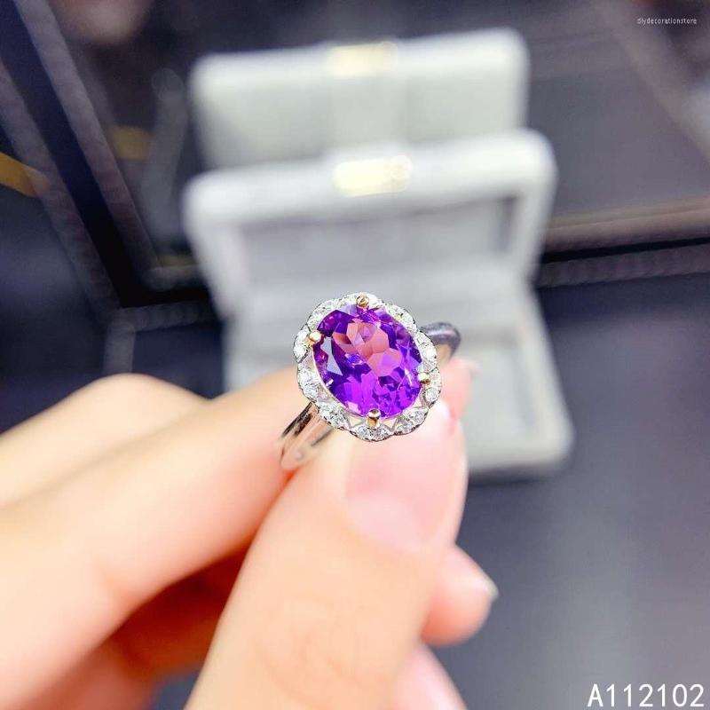 Cluster Rings KJJEAXCMY Fine Jewelry 925 Sterling Silver Inlaid Natural Amethyst Girl's Delicate Flower Chinese Style Gem Ring Support
Cluster Rings KJJEAXCMY Fine Jewelry 925 Sterling Silver Inlaid Natural Amethyst Girl's Delicate Flower Chinese Style Gem Ring Support