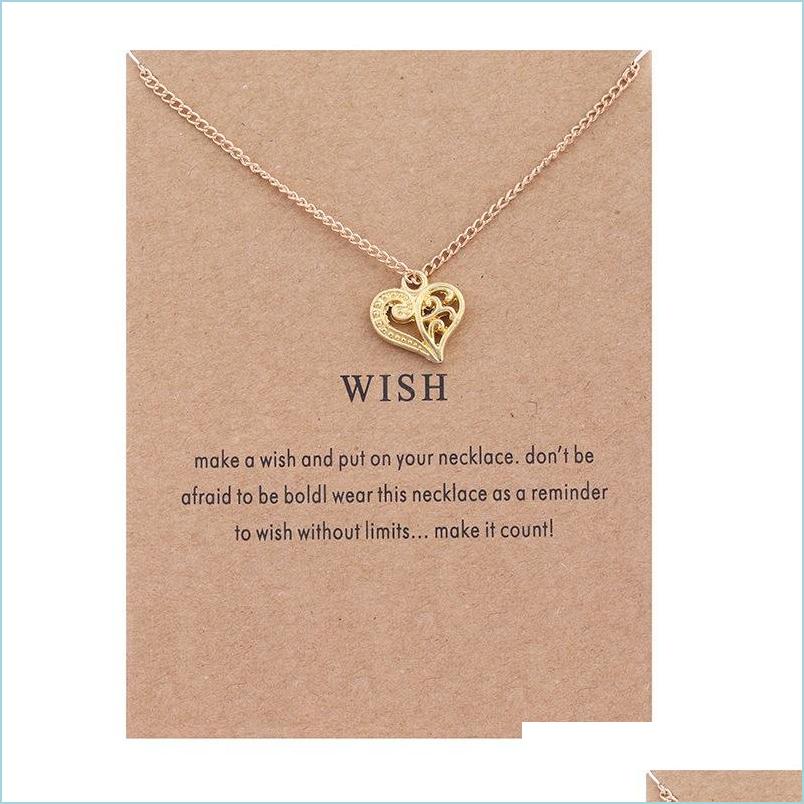 Pendant Necklaces Love Heart Clavicle Chain Necklaces With Wishing Card Golden Pendant Choker Necklace For Women Girls Jew Ffshop2001 Dhb3E
Pendant Necklaces Love Heart Clavicle Chain Necklaces With Wishing Card Golden Pendant Choker Necklace For Women Girls Jew Ffshop2001 Dhb3E