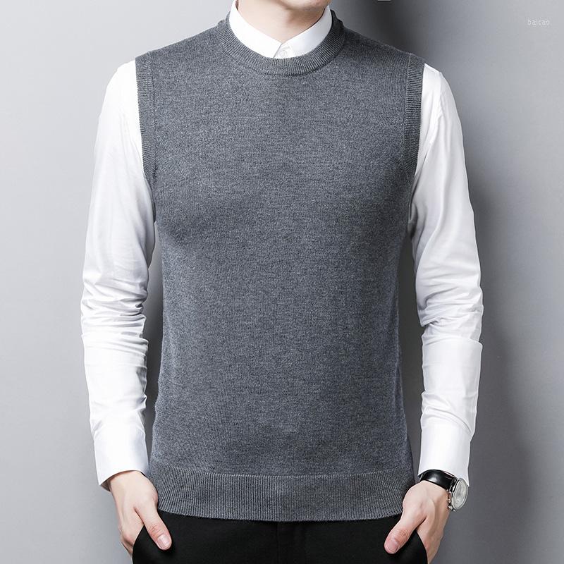 Men' Vests 2022 Male O-Neck Sweater Vest Man Casual Wool Sleeveless Solid Color Knit, Black
Men' Vests 2022 Male O-Neck Sweater Vest Man Casual Wool Sleeveless Solid Color Knit, Black
