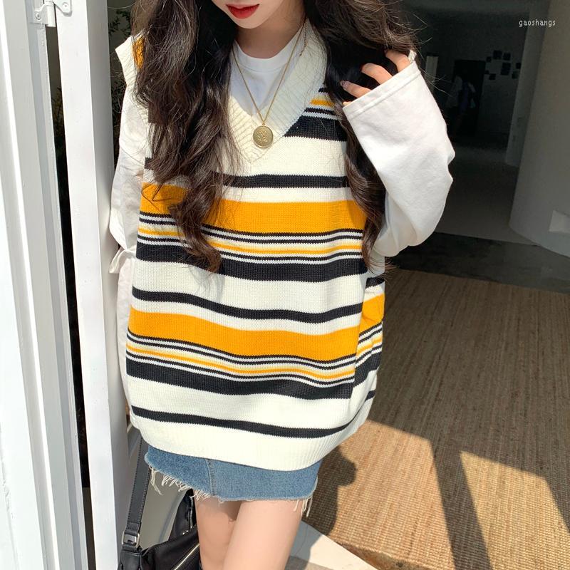 Women's Vests Women Korean Style Female Fashion Plaid Student Loose Spring Outwear Knitting Jumper Sleeveless Lovely Tank Daily Chic, Yellow
Women's Vests Women Korean Style Female Fashion Plaid Student Loose Spring Outwear Knitting Jumper Sleeveless Lovely Tank Daily Chic, Yellow