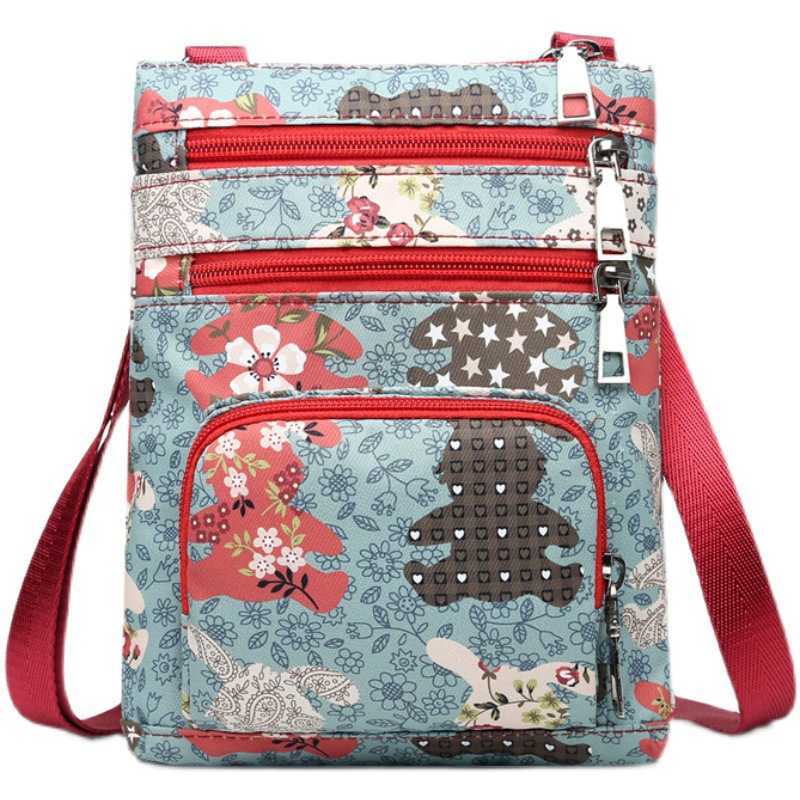 HBP Small bag Women's diagonal cross bags Canvas neck bagu Multi layer mobile phone bagi Vertical light shopping shoulder bagl Mother bago