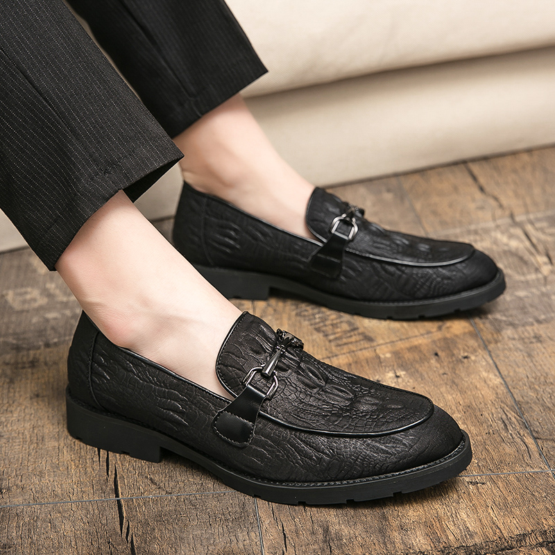 Carved Crocodile Brogue Leather Oxford Shoes Tassel Pointed Toe One Stirrup Men's Fashion Formal Casual Shoes Business Shoes Multiple Size, Black
Carved Crocodile Brogue Leather Oxford Shoes Tassel Pointed Toe One Stirrup Men's Fashion Formal Casual Shoes Business Shoes Multiple Size, Black