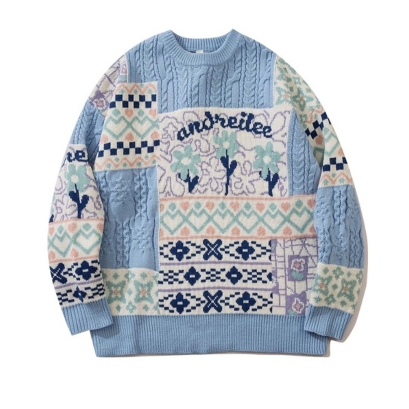 Women's Sweaters Vintage Pullovers Women's Clothing Pull Femme Jacquard O-neck Fashion Jumper Tops Mujer Streetwear BF Casual Knit Sweaters 221006, Black
Women's Sweaters Vintage Pullovers Women's Clothing Pull Femme Jacquard O-neck Fashion Jumper Tops Mujer Streetwear BF Casual Knit Sweaters 221006, Black