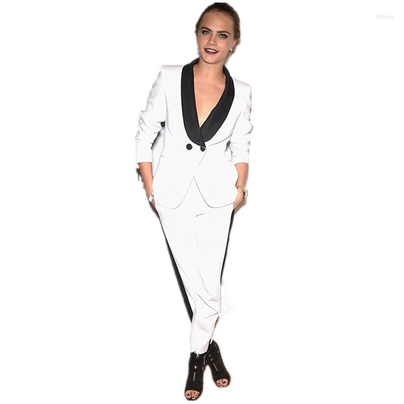 Women's Two Piece Pants Custom Womens Business Suits White Ladies Elegant Suit Formal OL Female Trouser Black Lapel Long Sleeve 2, Choose color chart
Women's Two Piece Pants Custom Womens Business Suits White Ladies Elegant Suit Formal OL Female Trouser Black Lapel Long Sleeve 2, Choose color chart