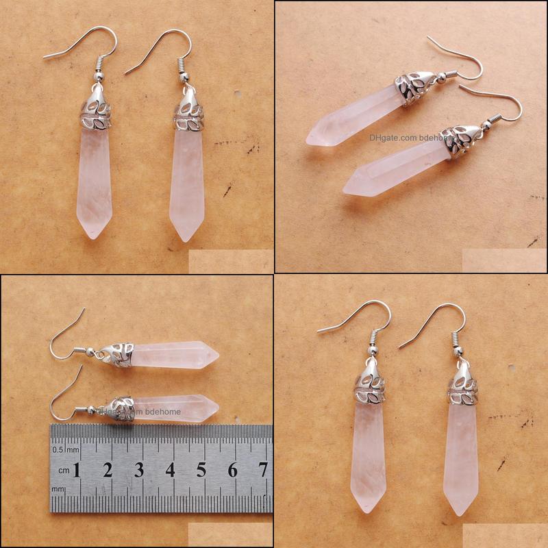 Dangle Chandelier Natural Pink Rose Quartz Gem Stone Dangle Earrings Hexagonal Pointed Reiki Chakra Beads For Women Jewelry Bdehome Dhits
Dangle Chandelier Natural Pink Rose Quartz Gem Stone Dangle Earrings Hexagonal Pointed Reiki Chakra Beads For Women Jewelry Bdehome Dhits
