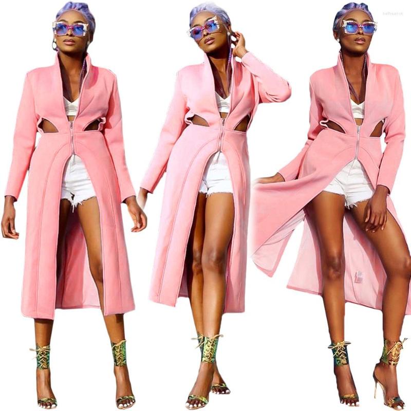 Women' Trench Coats L052 2022 Leisure Women' Windbreaker Jacket Fashion Street Zipper High Neck Thickening Sexy Hollow Long, L052 pink
Women' Trench Coats L052 2022 Leisure Women' Windbreaker Jacket Fashion Street Zipper High Neck Thickening Sexy Hollow Long, L052 pink