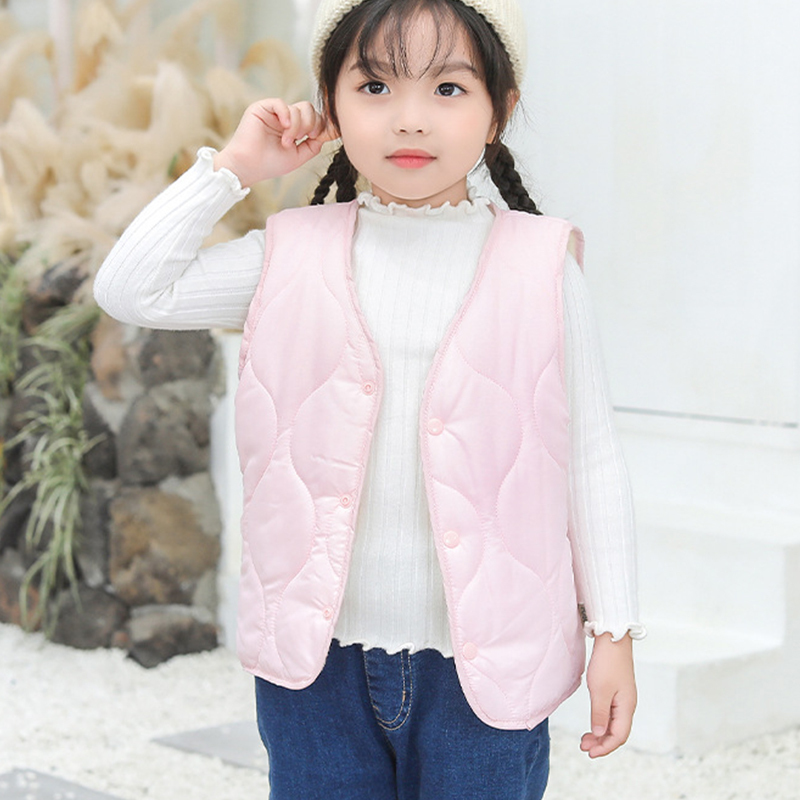 Waistcoat Korean Style Baby Vest Soft Cottonpadded Autumn Winter Baby Clothes Vests Boy Girls Jacket Kids Clothes 08Y Baby Fleece Vest 221006
