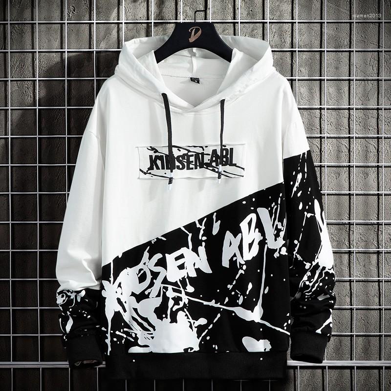 Men' Hoodies High Street Print Hoodie Men 2022 Patchwork Mens Hip Hop Hooded Sweatshirt Streetwear Fashion Tops For Young, White
Men' Hoodies High Street Print Hoodie Men 2022 Patchwork Mens Hip Hop Hooded Sweatshirt Streetwear Fashion Tops For Young, White