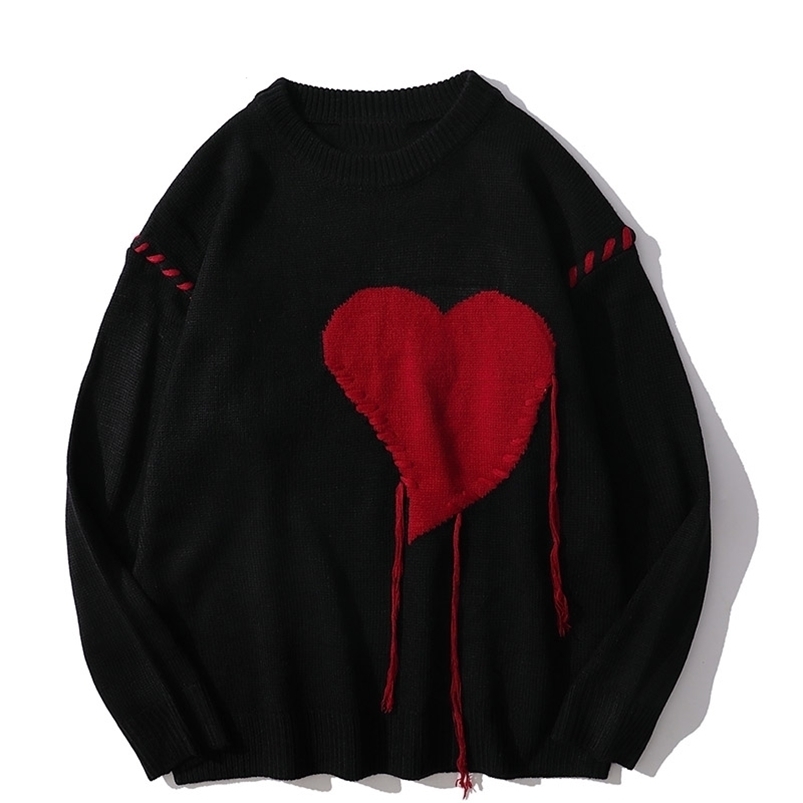 Women's Sweaters Harajuku Women's love pattern knitted ugly sweater men letter punk rock black red gothic vintage sweater women cute pullover 221006, Bai
Women's Sweaters Harajuku Women's love pattern knitted ugly sweater men letter punk rock black red gothic vintage sweater women cute pullover 221006, Bai