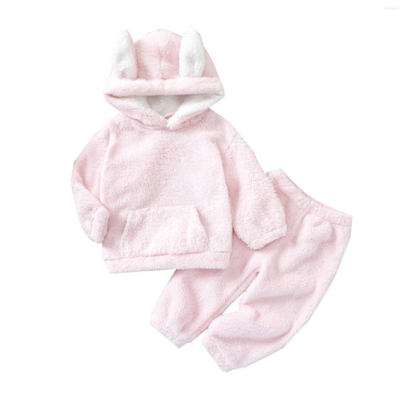 Clothing Sets Infant Baby Girls Two-piece Plush Clothes Set Pink Solid Color Long Sleeve Hooded Pullover And Trousers, Picture shown
Clothing Sets Infant Baby Girls Two-piece Plush Clothes Set Pink Solid Color Long Sleeve Hooded Pullover And Trousers, Picture shown