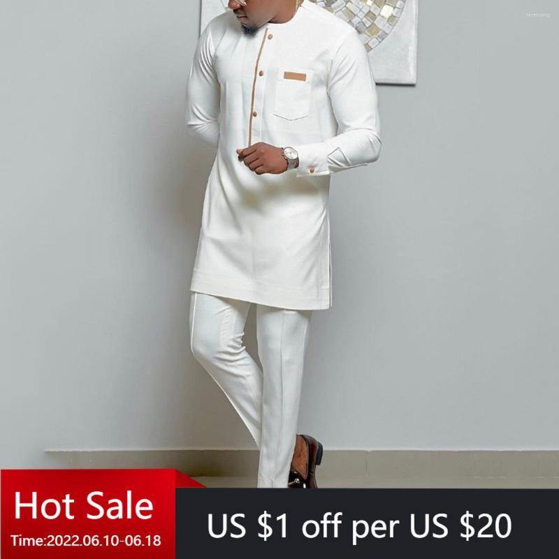 Men's Tracksuits African Men's Clothing Fashion Dashiki Plaid 2 Piece Casual Wedding Groomsmen Suits Kaftan Style Male Clothes 2022, Ivory
Men's Tracksuits African Men's Clothing Fashion Dashiki Plaid 2 Piece Casual Wedding Groomsmen Suits Kaftan Style Male Clothes 2022, Ivory