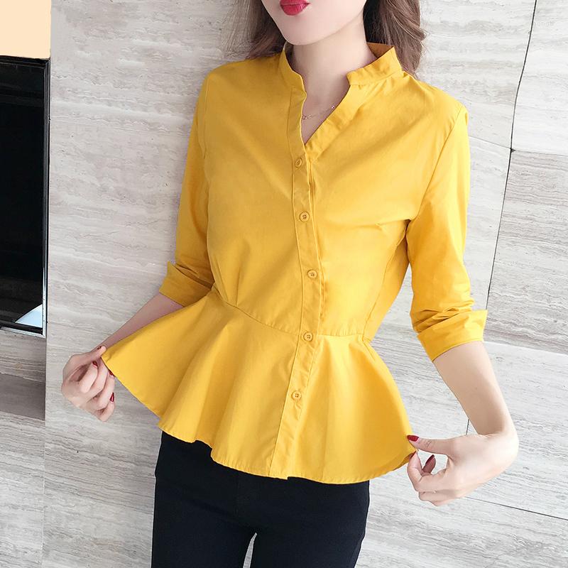 Women' Blouses Korea Summer Spring Women Buttons V Neck Half Sleeve White Yellow Top Blouse Womens Female 3xl Cotton Ginger Tops
Women' Blouses Korea Summer Spring Women Buttons V Neck Half Sleeve White Yellow Top Blouse Womens Female 3xl Cotton Ginger Tops