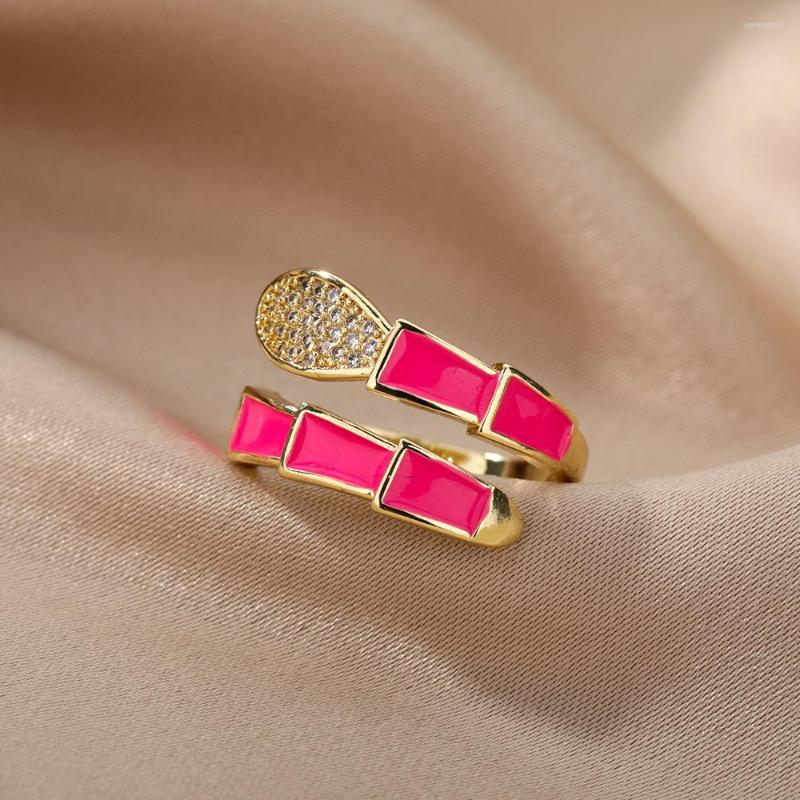 Cluster Rings Neon Enamel Snake For Women Colorful Adjustable Opening Finger Ring Animal Christmas Jewelry Gift Bijoux Femme
Cluster Rings Neon Enamel Snake For Women Colorful Adjustable Opening Finger Ring Animal Christmas Jewelry Gift Bijoux Femme