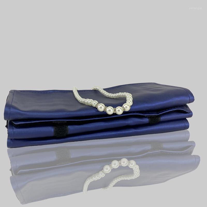 Jewelry Pouches Blue Leatherette Bracelet Holder Necklace Oraganizer Travel Roll Bag Fashion Foldable Storage Pearl
Jewelry Pouches Blue Leatherette Bracelet Holder Necklace Oraganizer Travel Roll Bag Fashion Foldable Storage Pearl