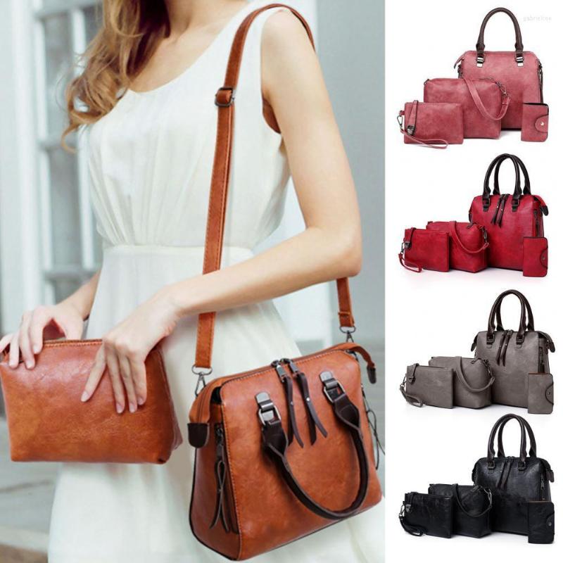 Duffel Bags 4Pcs/Set Crossbody Bag Modern Large Capacity Faux Leather Satchel Women Shoulder Set For Shopping, Red
Duffel Bags 4Pcs/Set Crossbody Bag Modern Large Capacity Faux Leather Satchel Women Shoulder Set For Shopping, Red