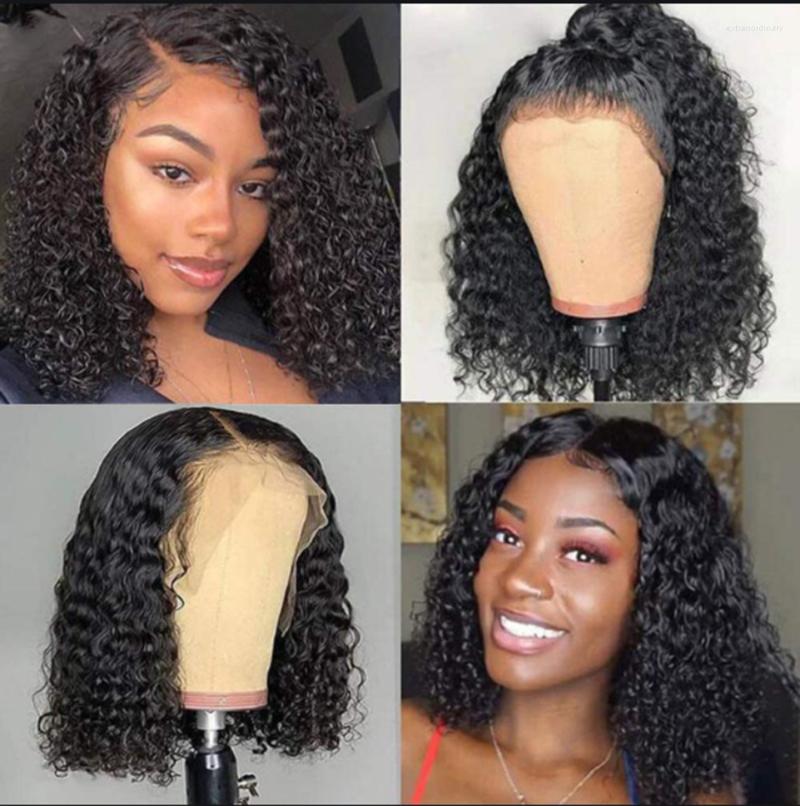 Haever 13x5X1 Lace Front Human Hair Wigs Kinky Curly Wave Frontal Bob Wig For Women Pre Plucked Peruvian Remy 150%, Picture shown
Haever 13x5X1 Lace Front Human Hair Wigs Kinky Curly Wave Frontal Bob Wig For Women Pre Plucked Peruvian Remy 150%, Picture shown