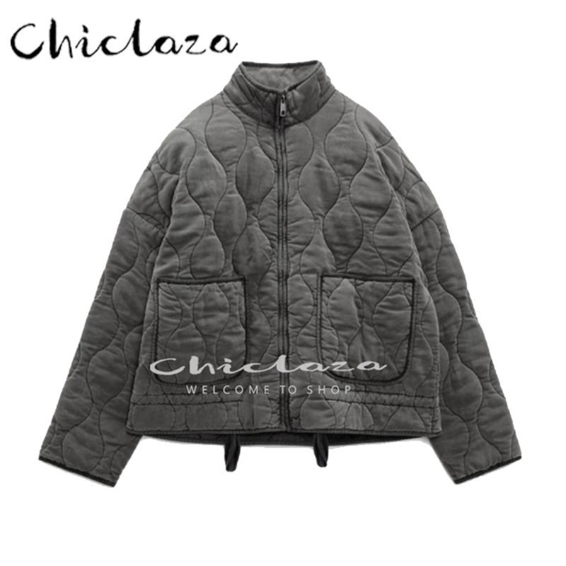 Womens Down Parkas CHICLAZA Winter Women Fashion Vintage Stand Collar Pocket Parka Coats Female Leisure Wild Warm Outwear Tops 220930, Gray
Womens Down Parkas CHICLAZA Winter Women Fashion Vintage Stand Collar Pocket Parka Coats Female Leisure Wild Warm Outwear Tops 220930, Gray