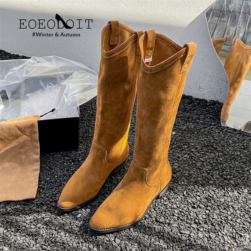 Boots EOEODOIT Low Heels Western Boot Women Knee High Booties Fashion Autumn Winter Slip-on Botas Woman Long 221006, Black
Boots EOEODOIT Low Heels Western Boot Women Knee High Booties Fashion Autumn Winter Slip-on Botas Woman Long 221006, Black