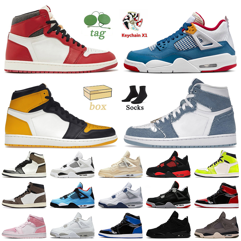 High OG Lost Found Taxi Basketball Shoes Denim 1s Jumpman 1 4 Midnight Navy 4s Patent Bred Military Black Cat Red Thunder Women Mens Trainers Sneakers Size 36-47, C43 black canvas 40-47
High OG Lost Found Taxi Basketball Shoes Denim 1s Jumpman 1 4 Midnight Navy 4s Patent Bred Military Black Cat Red Thunder Women Mens Trainers Sneakers Size 36-47, C43 black canvas 40-47