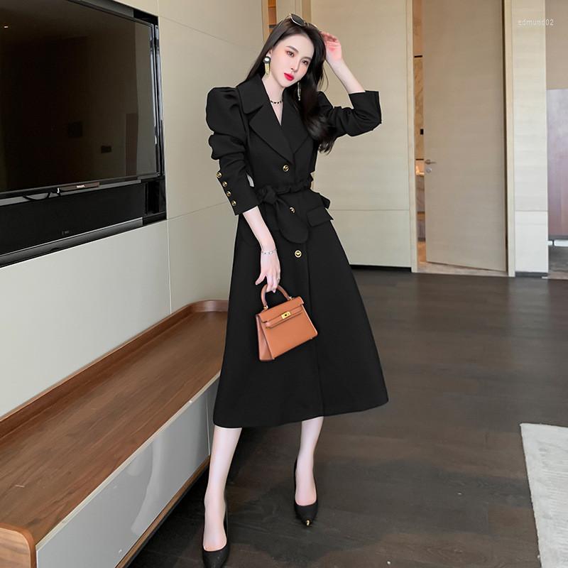 Women' Trench Coats 2022 Fall Winter Fashion Women Notched Long Sleeve Metal Button Bow Belt Hollow Out Casual Waist Outerwear, Black
Women' Trench Coats 2022 Fall Winter Fashion Women Notched Long Sleeve Metal Button Bow Belt Hollow Out Casual Waist Outerwear, Black