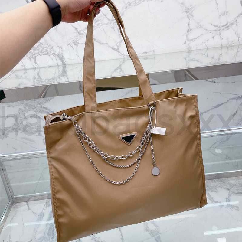 Khaki Designer Totes women nylon Handbag Purse Large Capacity silver decorative chain Lady Tote Bags Shopping Bag Fashion Grace, Black
Khaki Designer Totes women nylon Handbag Purse Large Capacity silver decorative chain Lady Tote Bags Shopping Bag Fashion Grace, Black