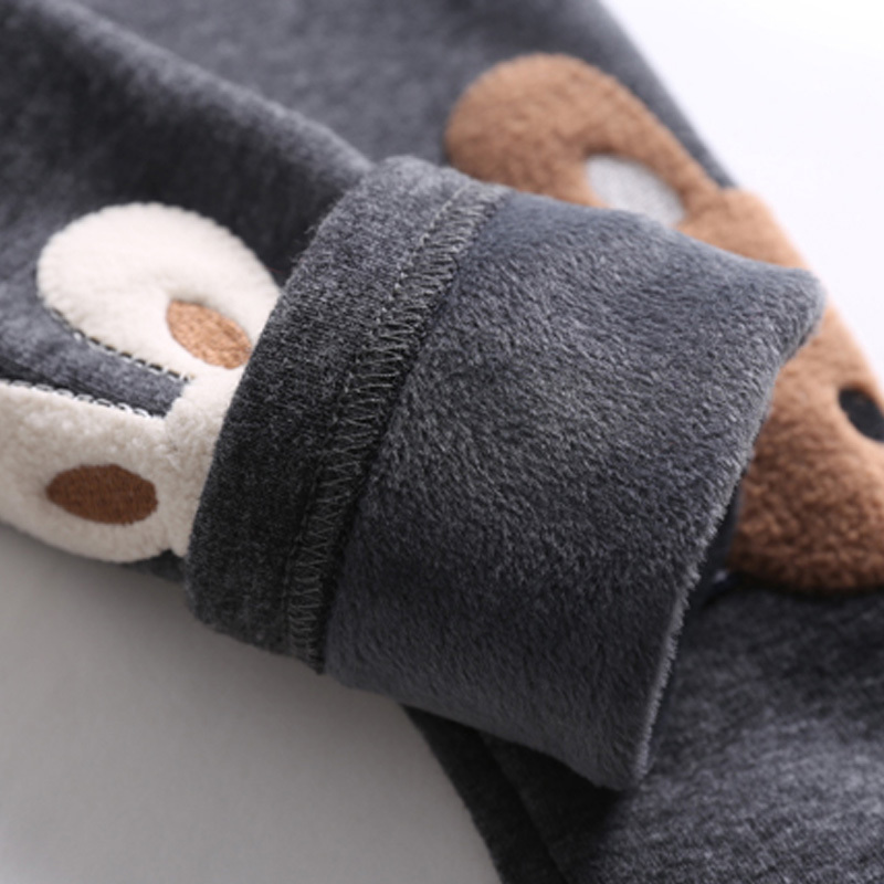 Leggings Tights Winter Warm 2 3 4 5 6 8 10 Years Children Cute Color Cartoon Patchwork Plus Velvet Thickening For Kids Baby Girls 221006