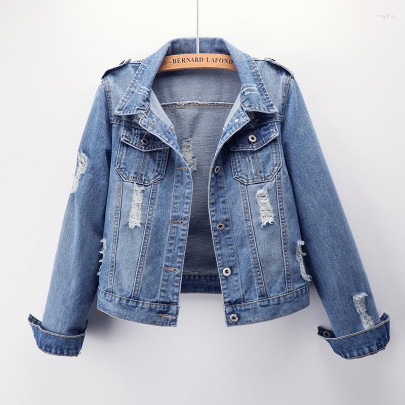 Women' Jackets Women' Korean Style Female Plus Size Student Jacket Trendy Slimming Short Ripped Denim Coat Cotton Jeans For Women, Light blue 7 sleeves
Women' Jackets Women' Korean Style Female Plus Size Student Jacket Trendy Slimming Short Ripped Denim Coat Cotton Jeans For Women, Light blue 7 sleeves