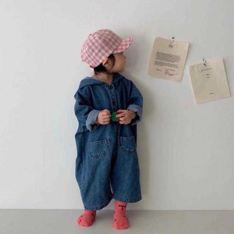 Rompers 2021 Autumn New Baby Girl Loose Denim Romper Long Sleeve Kids Hooded Jumpsuit For Boys Denim Overall Baby Toddler Clothing J220922, Blue
Rompers 2021 Autumn New Baby Girl Loose Denim Romper Long Sleeve Kids Hooded Jumpsuit For Boys Denim Overall Baby Toddler Clothing J220922, Blue
