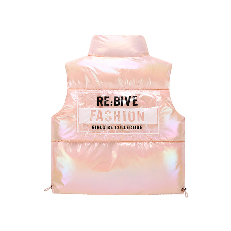 Waistcoat Girls Boys Babys Kids Down Vest Waistcoat Letters Warm Plus Thicken Winter Autumn Outdoor Jacket Cardigan Childrens Cloth 221006