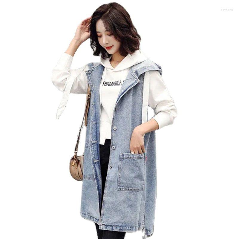 Women's Vests Fashion Printing Letter Coat Hooded Female Denim Vest Medium Long Autumn Winter Korean Version 2022 Women Cowgirl Top, Blue
Women's Vests Fashion Printing Letter Coat Hooded Female Denim Vest Medium Long Autumn Winter Korean Version 2022 Women Cowgirl Top, Blue