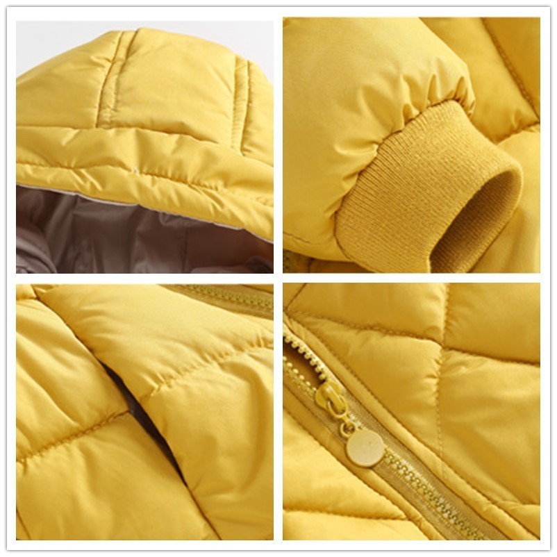 Down Coat Childrens Cottonpadded Parka Coats Thicken Warm Clothes Baby Girls Zipper Hooded Jacket Toddler Kids Boys Winter Outwear 221006