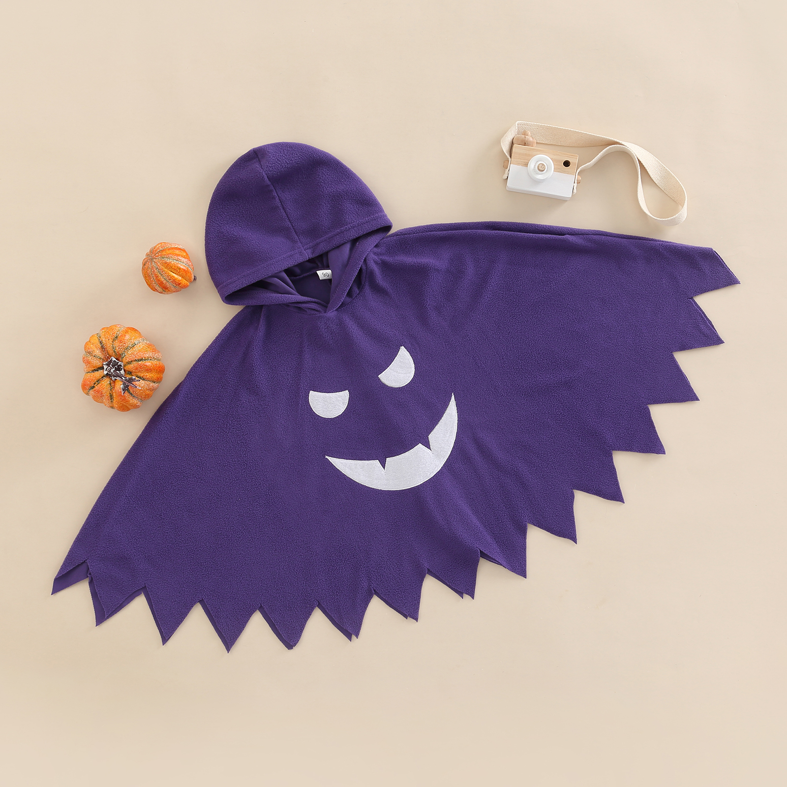 Jackets Infant Kids Baby Girls Boys Children Halloween Cloak Hooded Ghost Face Pattern Costumes Cosplay RolePlay Child Holiday Outfit 221006
