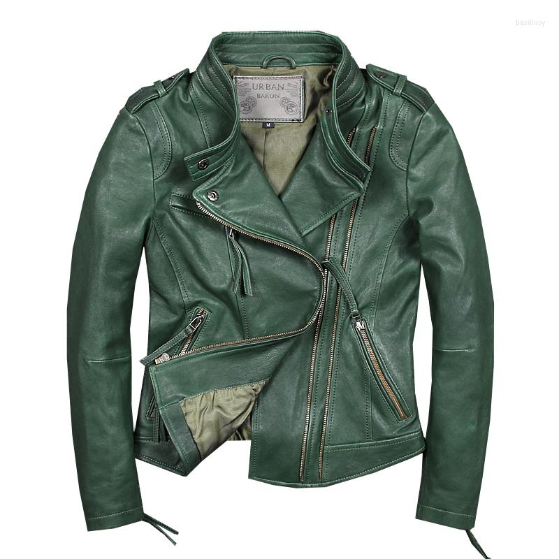 Women' Leather Womens Genuine Jacket Real Sheepskin Motorcycle Coat Casual Slim Green Autumn Winter Jaqueta De Couro Plus Size
Women' Leather Womens Genuine Jacket Real Sheepskin Motorcycle Coat Casual Slim Green Autumn Winter Jaqueta De Couro Plus Size
