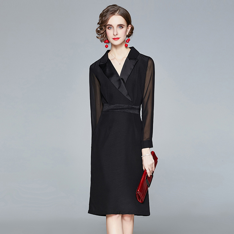 Work Dresses Women Spring Autumn Elegant Occupation Blazer Dress High Quality Office Party Robe Femme Vintage Designer Black Dress Vestidos 221006, Picture color
Work Dresses Women Spring Autumn Elegant Occupation Blazer Dress High Quality Office Party Robe Femme Vintage Designer Black Dress Vestidos 221006, Picture color