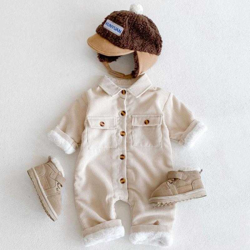 Rompers Winter Warm Keep Casual Newborn Clothes Boys Long Sleeves Vhals Jumpsuit 2021 New Baby Girls Apricot Corduroy Jumpsuit Romper J220922
Rompers Winter Warm Keep Casual Newborn Clothes Boys Long Sleeves Vhals Jumpsuit 2021 New Baby Girls Apricot Corduroy Jumpsuit Romper J220922