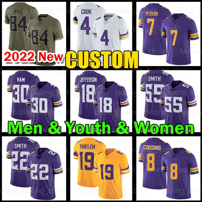 Justin Jefferson Adam Thielen Jerseys T.J. Hockenson Football 4 Dalvin Cook ZaDarius Smith TJ Eric Kendricks CJ Ham Kirk Cousins Randy Moss Kene Nwangwu Fran Tarkenton, Custom men (w j r)
Justin Jefferson Adam Thielen Jerseys T.J. Hockenson Football 4 Dalvin Cook ZaDarius Smith TJ Eric Kendricks CJ Ham Kirk Cousins Randy Moss Kene Nwangwu Fran Tarkenton, Custom men (w j r)