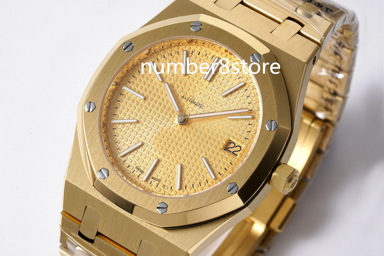 15202 Mens Watch 18K Yellow Gold Grande Tapisserie Dial Swiss Cal.2121 Automatic Movement 28800vph Sapphire Crystal Luxury Wristwatch 39mm
15202 Mens Watch 18K Yellow Gold Grande Tapisserie Dial Swiss Cal.2121 Automatic Movement 28800vph Sapphire Crystal Luxury Wristwatch 39mm
