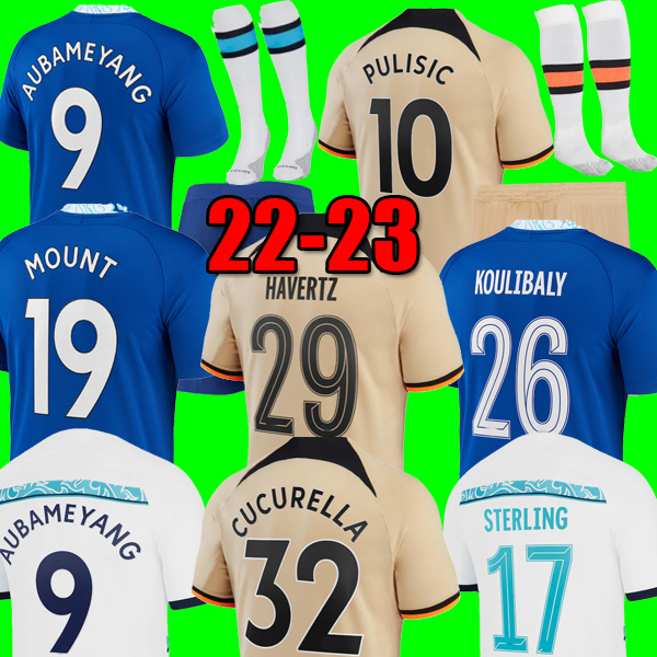 STERLING AUBA 22 23 Soccer Jersey MOUNT HAVERTZ JORGINHO ZIYECH 2022 2023 PULISIC Third Football Shirt KANTE KOULIBALY CUCURELLA Men Kids Kit set uniforms socks, 3rd ucl
STERLING AUBA 22 23 Soccer Jersey MOUNT HAVERTZ JORGINHO ZIYECH 2022 2023 PULISIC Third Football Shirt KANTE KOULIBALY CUCURELLA Men Kids Kit set uniforms socks, 3rd ucl