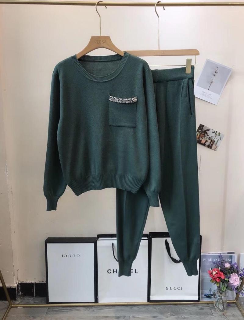 Women's Two Piece Pants Amolapha Women Pockets Knitted Pullovers Sweaters Suits Casual Knitting Trousers Tracksuits Outfit, Black
Women's Two Piece Pants Amolapha Women Pockets Knitted Pullovers Sweaters Suits Casual Knitting Trousers Tracksuits Outfit, Black