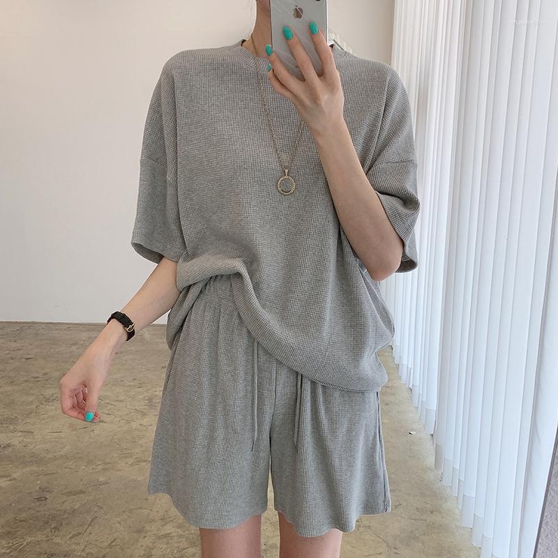 Women's Two Piece Pants Summer Simple Sets Women Round Neck Pullover Thin Sweater High Waist Loose Wide Leg Casual Shorts Set Knitting, Gray
Women's Two Piece Pants Summer Simple Sets Women Round Neck Pullover Thin Sweater High Waist Loose Wide Leg Casual Shorts Set Knitting, Gray